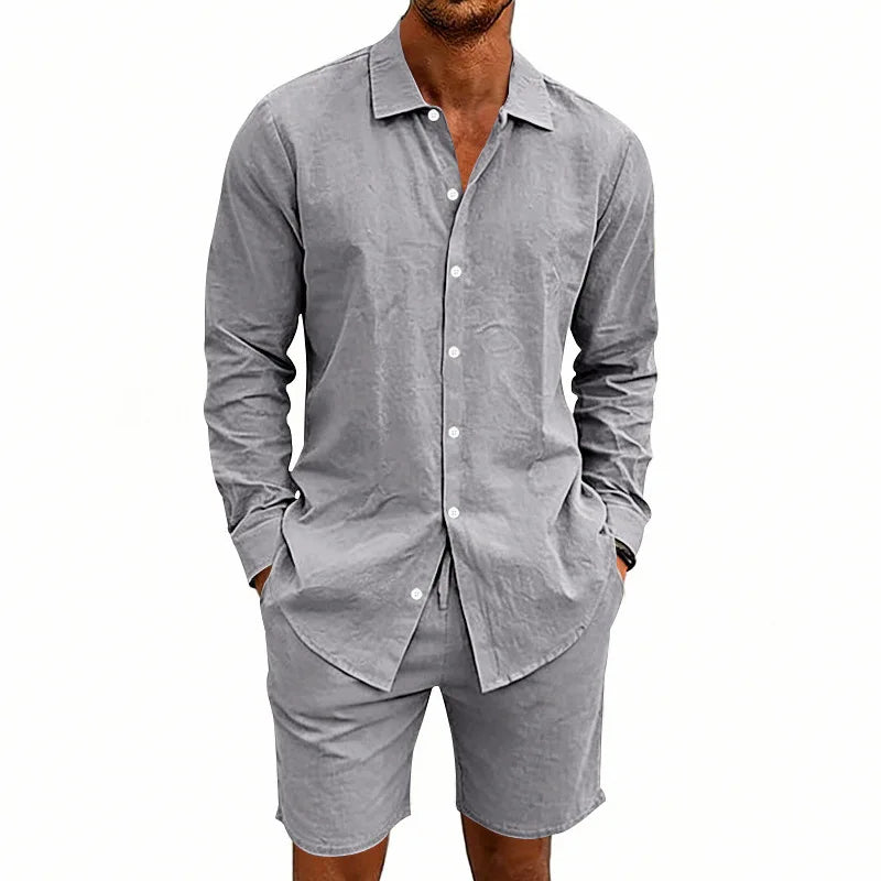 Elegante conjunto de verano de lino
