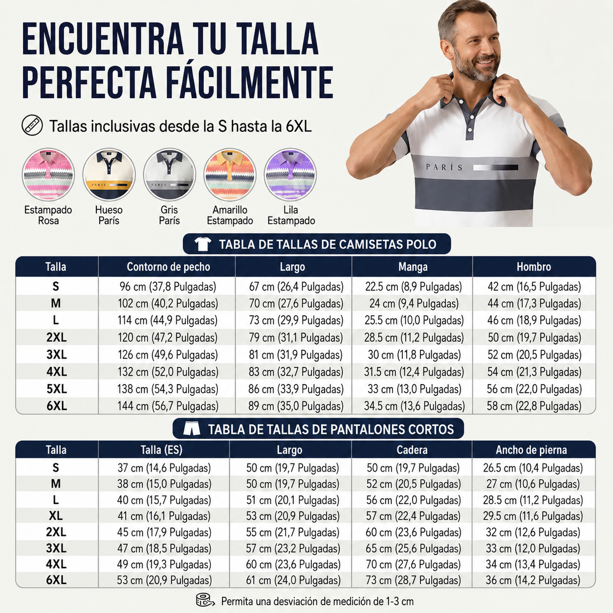 Conjunto de 2 piezas para hombre