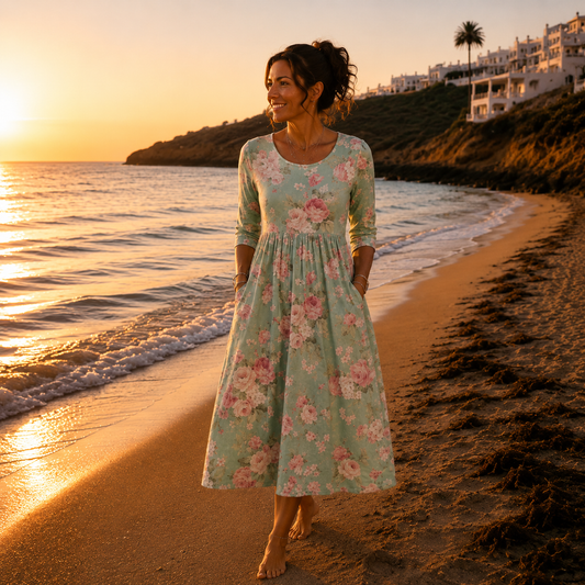 LUCÍA™ |Vestido con estampado floral vintage