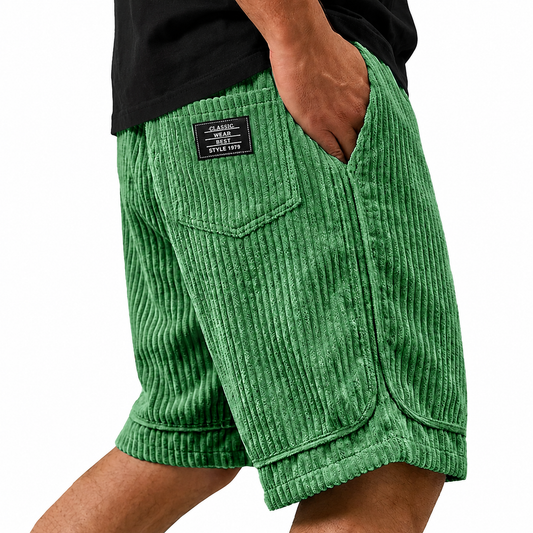 Pantalón corto de pana para hombre