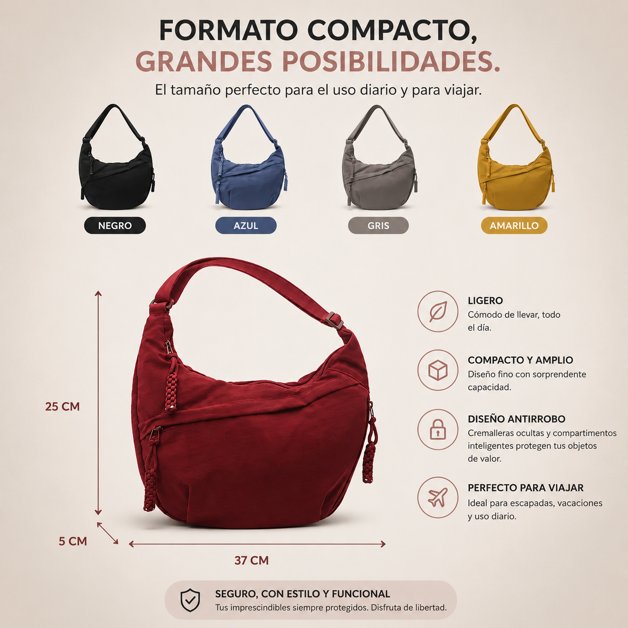 LUNA | Bolso de Hombro