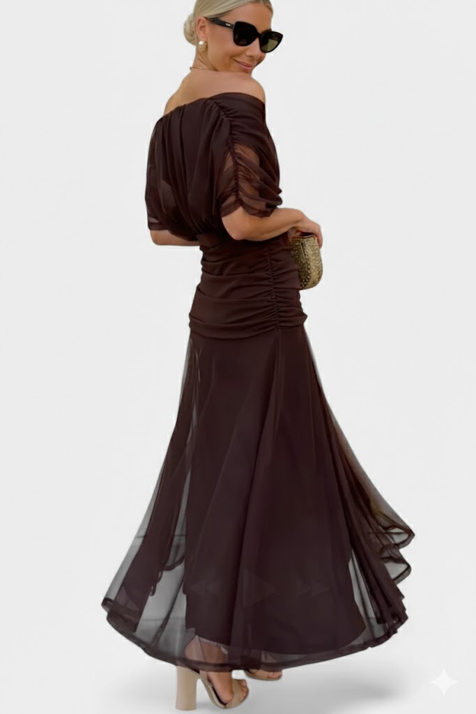 Velora™ | Vestido largo floral con escote en V