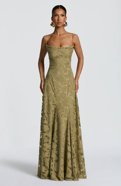 Clara Léon™ | Vestido maxi elegante