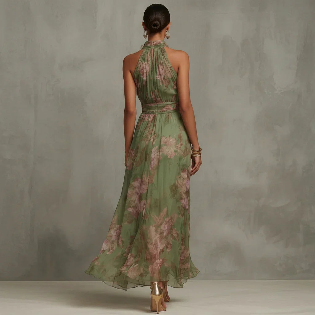 Amelia | Vestido Midi con Escote Halter