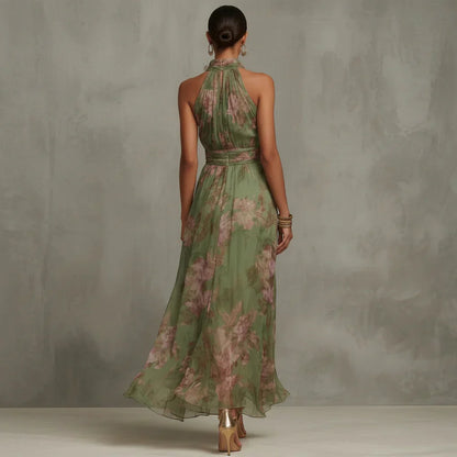 Amelia | Vestido Midi con Escote Halter