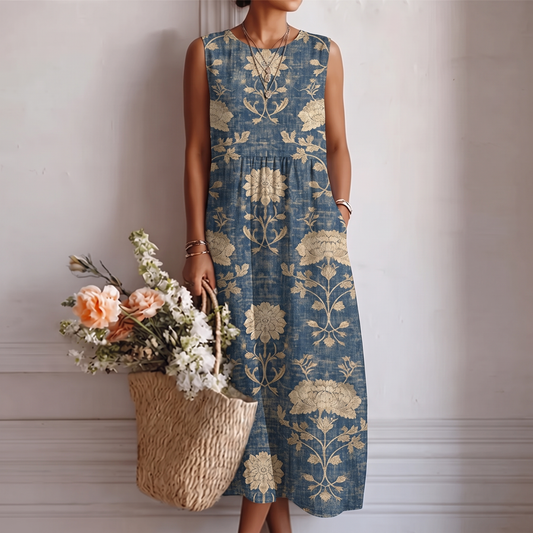 Berta™ | Vestido midi floral clásico