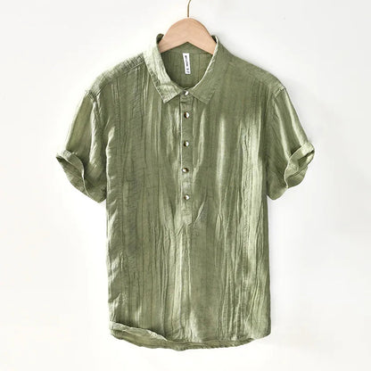 Camisa retro de lino