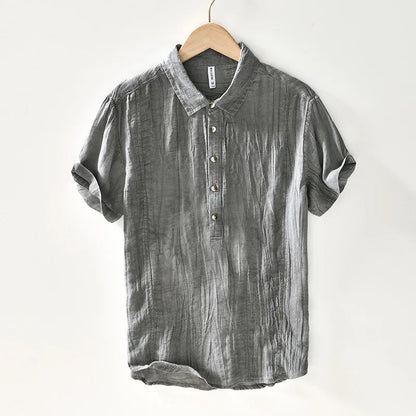 Camisa retro de lino
