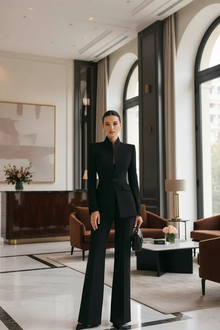 GEORGINA™  | Conjunto de blazer y pantalones palazzo