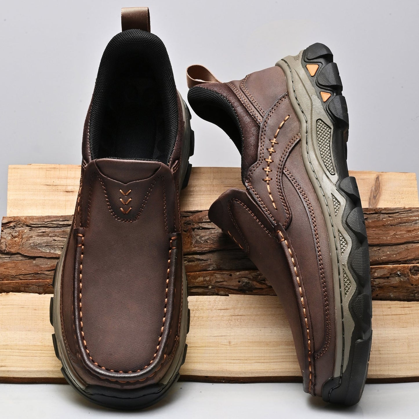 Zapatos ortopédicos sin cordones para caminar