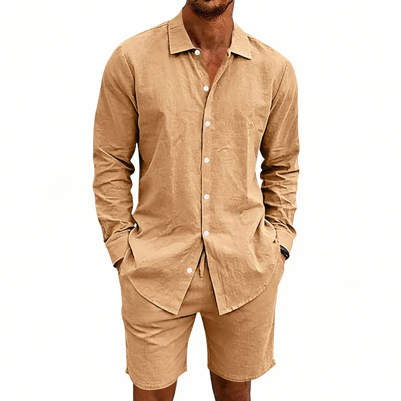 Elegante conjunto de verano de lino