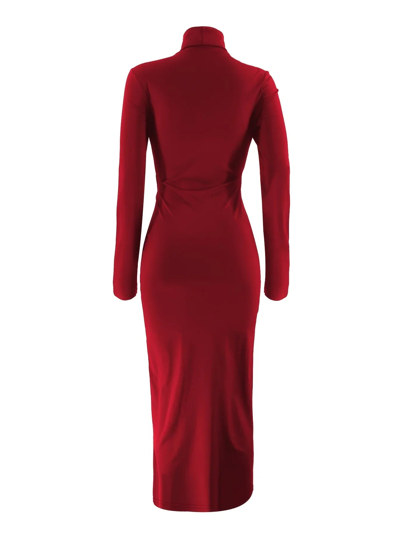Vestido largo mujer con cuello alto para fiesta y eventos