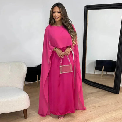 Vestido largo mujer espalda descubierta fluido de fiesta elegante