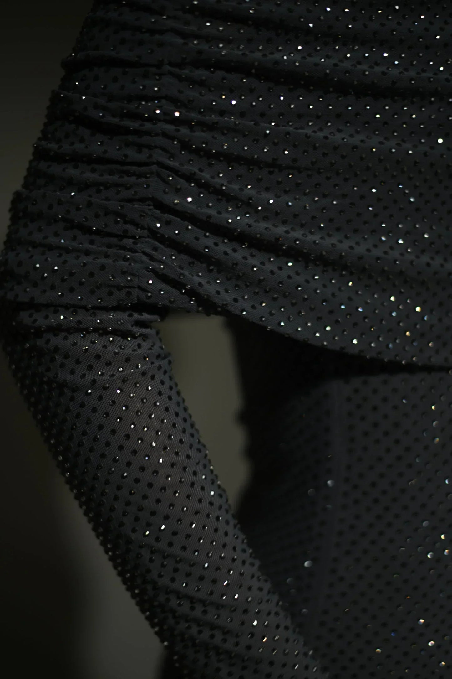 Vestido largo mujer con lentejuelas y Hombros descubiertos para fiesta
