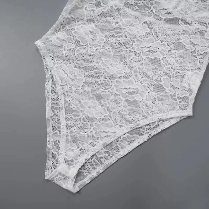 Vestido largo mujer Hombros descubiertos encaje con abertura