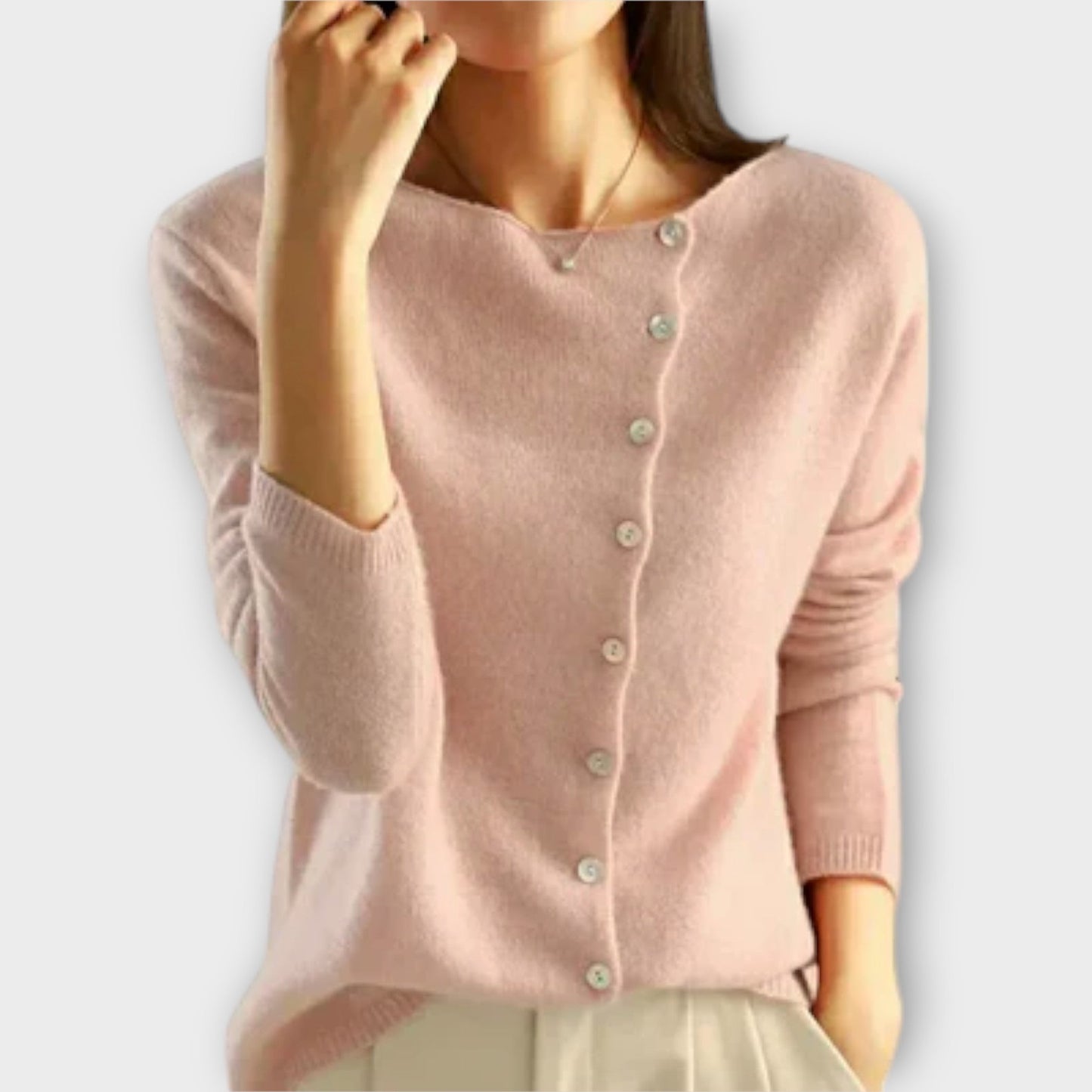 Paige™ | Cardigan elegante de punto asimétrico