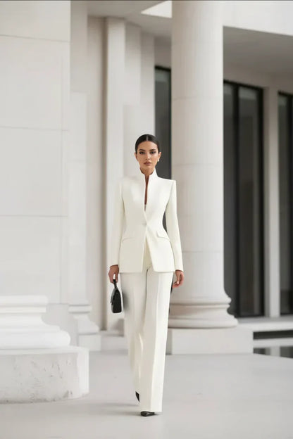 GEORGINA™  | Conjunto de blazer y pantalones palazzo