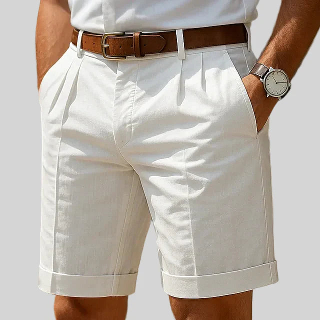 Loren | Pantalón corto plisado de verano para hombre