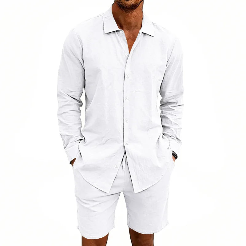 Elegante conjunto de verano de lino
