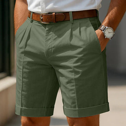 Loren | Pantalón corto plisado de verano para hombre