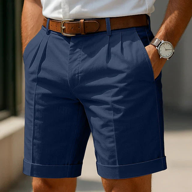 Loren | Pantalón corto plisado de verano para hombre